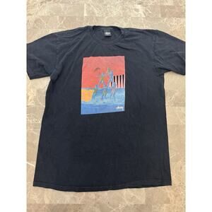 Vintage Y2K Stussy Big Graphic T-Shirt Skate Stüssy Men’s Large Water Ski